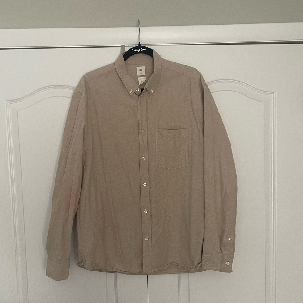 Mens linen button down